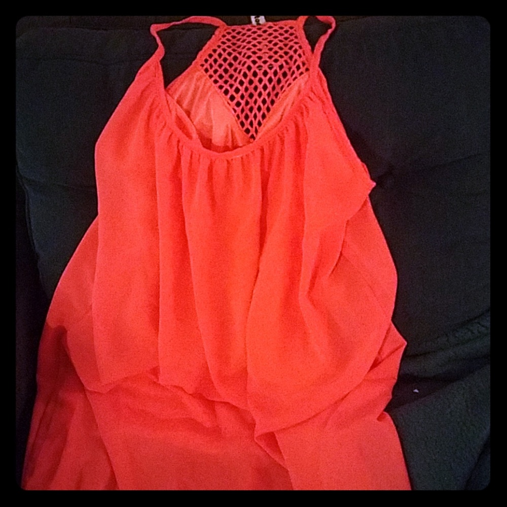 Neon Pink Summer Dress NWT
